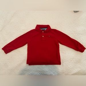Kids Red Collared Shirt Size 4 ❤️